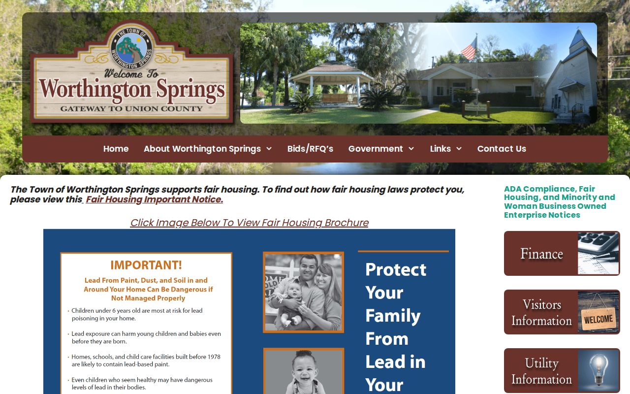 Official Worthington Springs town website